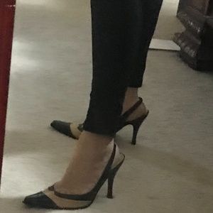 Bebe leather sling back shoes - classy & elegant